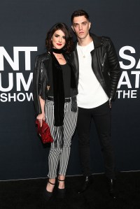 Shenae Grimes-Beech and Josh Beech at Saint Laurent Fall 2016