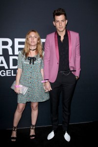 Josephine de La Baume and Mark Ronson at Saint Laurent Fall 2016