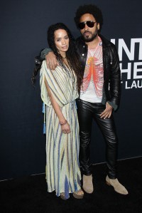 Lisa Bonet and Lenny Kravitz at Saint Laurent Fall 2016