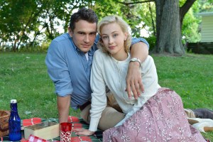 Sarah Gadon and James Franco
