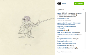 @kenzo Celebrates Chinese New Year on Instagram