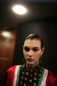 Backstage at Salvatore Ferragamo Fall 2016
