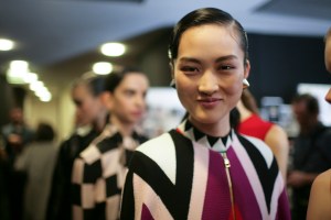 Backstage at Salvatore Ferragamo Fall 2016