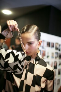 Backstage at Salvatore Ferragamo Fall 2016