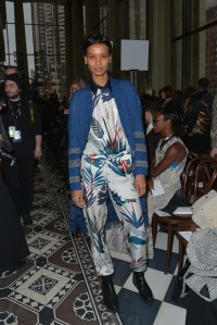 Liya Kebede Tory Burch show, Front Row, Fall Winter 2016, New York Fashion Week, America - 16 Feb 2016