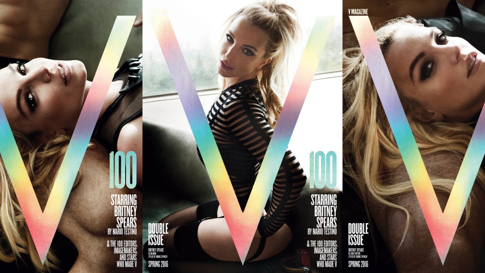 Britney Spears Fronts V Magazine's 100th Issue