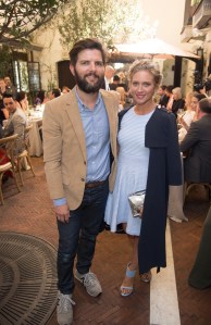 Adam Scott and Brittany Snow 2016 Vanity Fair And Stuart Weitzman Luncheon For Elizabeth Banks