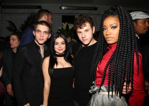 Laurent Claude, Ariel Winter, Nolan Gould and Keke Palmer at Vanity Fair and Fiat celebrate 'Young Hollywood', Inside, Los Angeles, America - 23 Feb 2016