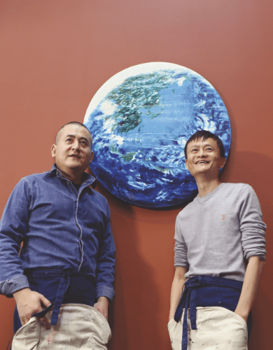 Zeng Fanzhi and Jack Ma.