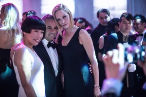 Angelica Cheung, Francisco Costa and Uma Thurman