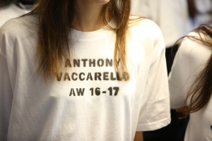 Backstage at Anthony Vaccarello RTW Fall 2016