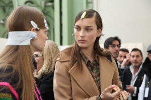 Backstage at Mugler RTW Fall 2016