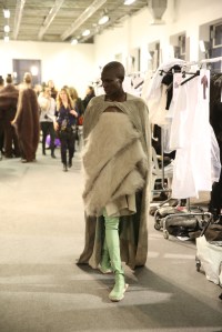 Backstage at Rick Owens RTW Fall 2016
