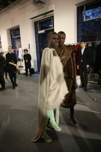 Backstage at Rick Owens RTW Fall 2016