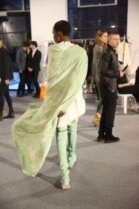 Backstage at Rick Owens RTW Fall 2016