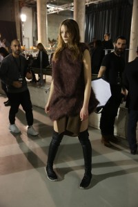 Backstage at Rick Owens RTW Fall 2016