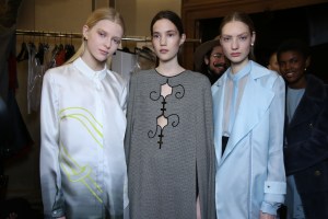Backstage at Vionnet RTW Fall 2016