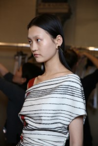 Backstage at Vionnet RTW Fall 2016