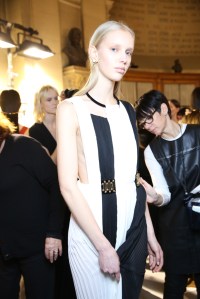 Backstage at Vionnet RTW Fall 2016