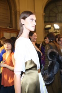 Backstage at Vionnet RTW Fall 2016