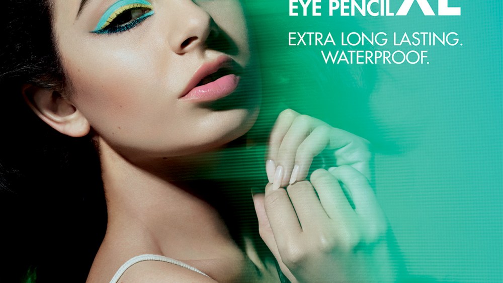Charli XCX in the Make Up For Ever Aqua XL campaign.