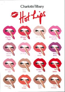 Charlotte Tilbury lipstick shades