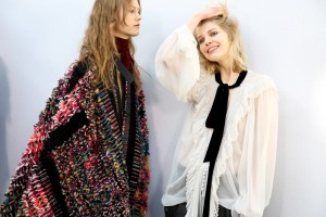 Backstage at Chloé RTW Fall 2016