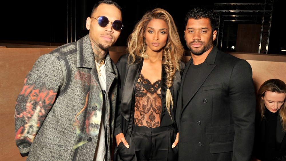 Chris Brown,Ciara and Russell Wilson