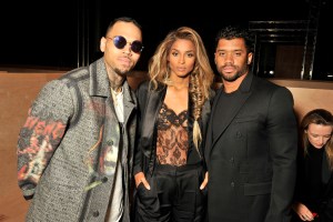 Chris Brown,Ciara and Russell Wilson