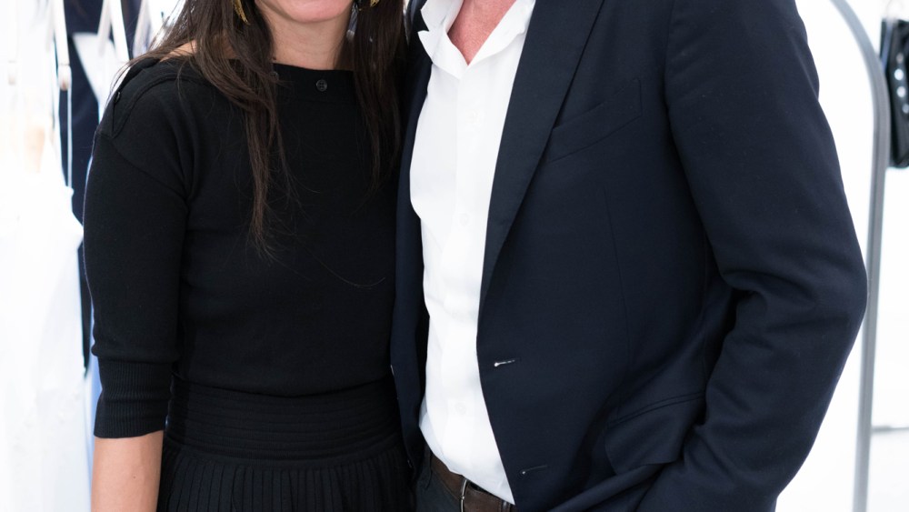 Elizabeth von der Goltz and Jacques Bungert at the Courrèges spring '16 collection launch at Bergdorf Goodman