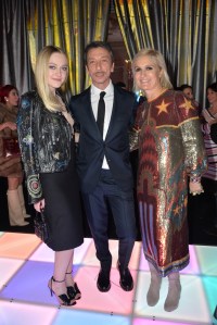 Dakota Fanning, Pierpaolo Piccioli and Maria Grazia Chiuri
