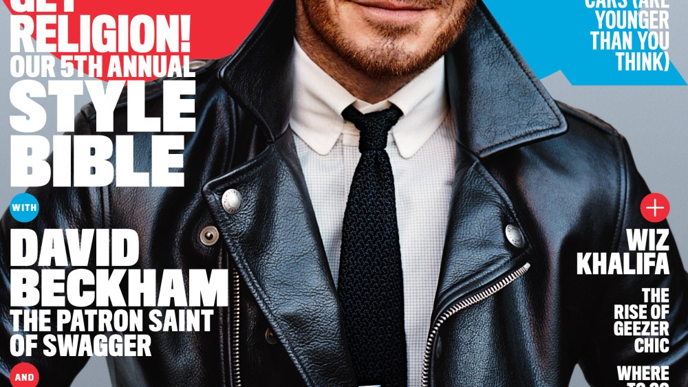 GQ's April cover featuring David Beckham