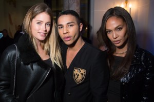 Doutzen Kroes, Olivier Rousteing and Joan Smalls