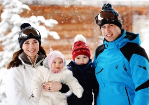 The Duchess of Cambridge, Princess Charlotte Prince George Duke of Cambridge royal skiing holiday