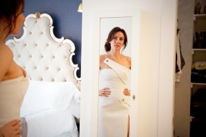 Laura Benanti in Mugler.