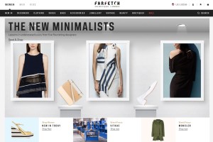 A page from the Farfetch Web site.