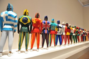 Inside the Issey Miyake Exhibition at the National Art Center in Tokyo.