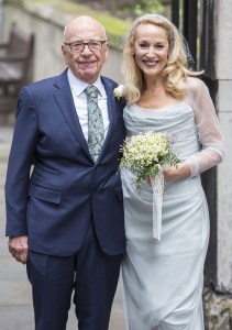 Rupert Murdoch and Jerry Hall