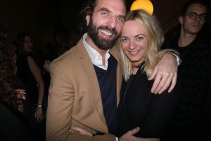 John Nollet and Virginie Courtin-Clarins heavensake party
