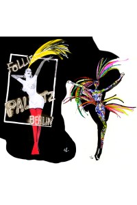 Drawings of the Jean Paul Gaultier costumes for the One Grand Show