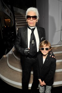 Karl Lagerfeld and Hudson Kroenig