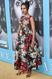 Kerry Washington Celebrity Statement Shoes Spring 2016