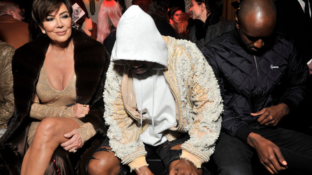 Kris Jenner, Kanye West and Virgil Abloh