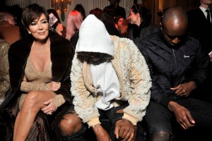 Kris Jenner, Kanye West and Virgil Abloh