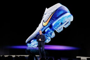 Nike Inc. president and ceo Mark Parker at the Nike Innovation for EveryBody event.