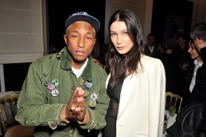 Pharrell Williams and Bella Hadid