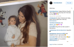 @victoriabeckham mother's day