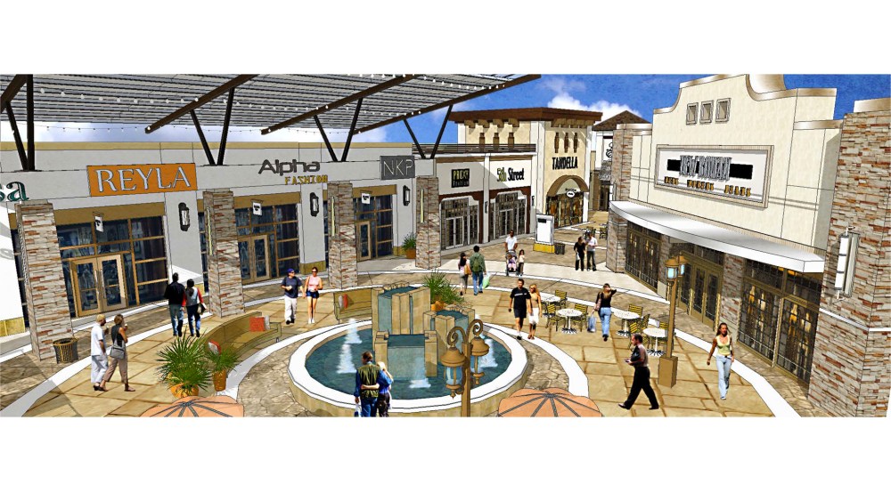Rendering of Tanger Outlets Fort Worth