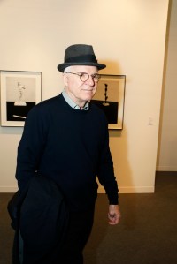 Steve Martin at the Armory Show.