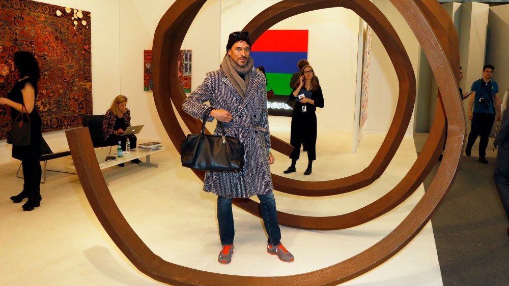 At the Armory Show.
